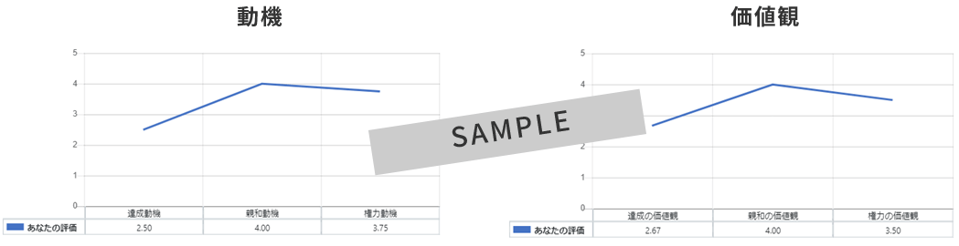 動機と価値観の分析例