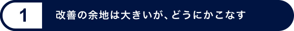 レベル 1 - 改善の余地は大きいが、どうにかこなす